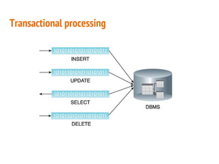 Transactional processing
 