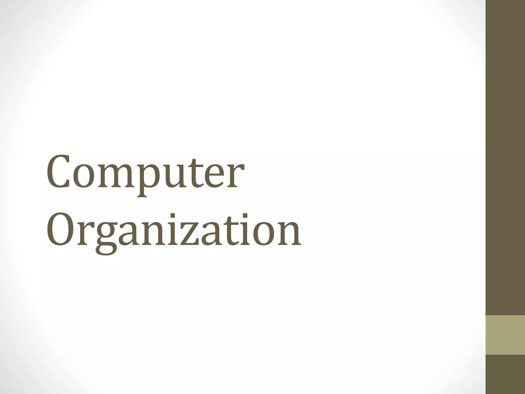 computer organization | PPT