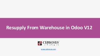 Resupply From Warehouse in Odoo V12
www.cybrosys.com
 