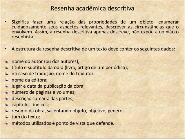 Resumo resenha Resumo resenha