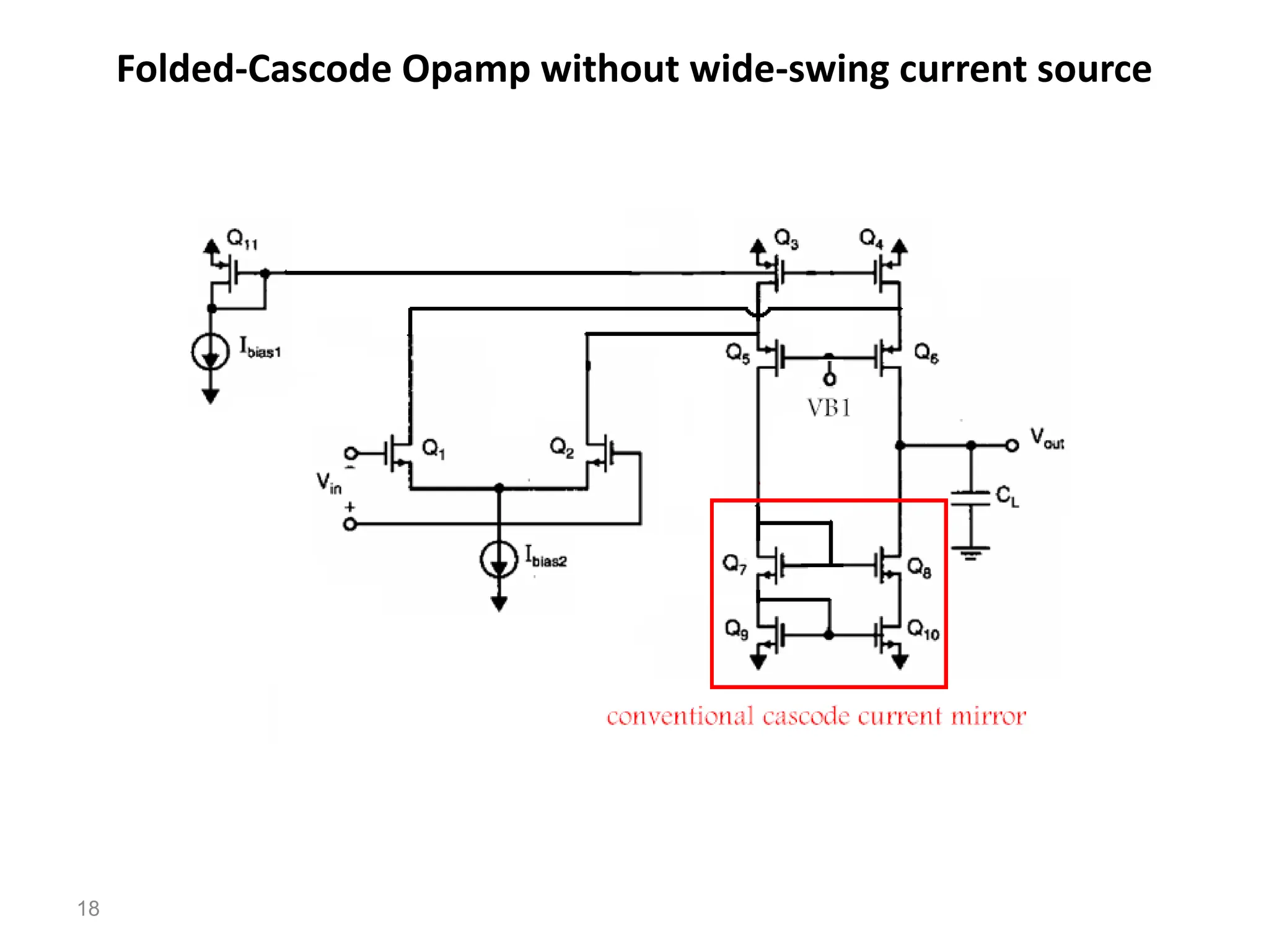 Folded-Cascode Opamp without wide-swing current source
18
 