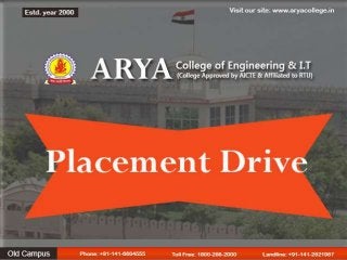 Placement Cell - Arya College Jaipur
