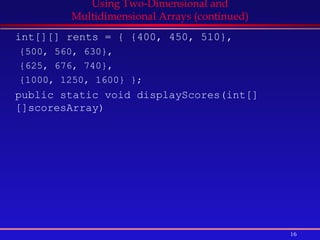 Java: Introduction to Arrays | PPT