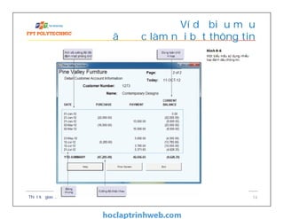 Ví dụ biểu mẫu
đã được làm nổi bật thông tin
Thiết kế giao diện 14
 
