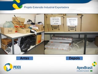 Projeto Extensão Industrial Exportadora
Antes Depois
 