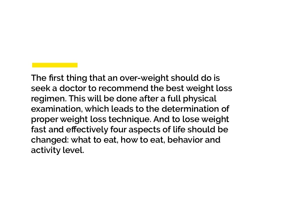 Best Rapid Weight Loss Techniques Beginner Friendly