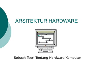 ARSITEKTUR HARDWARE
Sebuah Teori Tentang Hardware Komputer
 