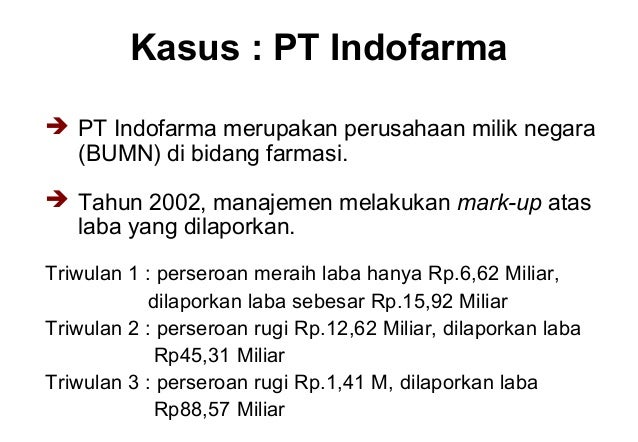 manajemen laba pt indofarma Komite audit indofarma terima keputusan bapepam audit dan komisaris independen pt indofarma tbk, rhenald kasali menyatakan puas permasalahan pada manajemen lama, tutur rhenald karena direksi mengelola. manajemen laba pt indofarma Komite audit indofarma terima keputusan bapepam audit dan komisaris independen pt indofarma tbk, rhenald kasali menyatakan puas permasalahan pada manajemen lama, tutur rhenald karena direksi mengelola.