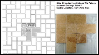 Inserted Herringbone tile flooring pattern for phoenix designs and installation