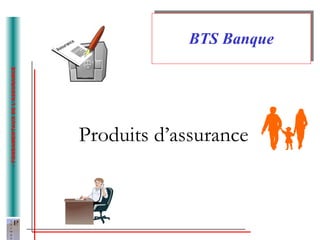– FONDAMENTAUX DE L’ASSURANCE 
BBTTSS BBaannqquuee 
Produits d’assurance 
 