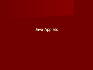 Java Applets 