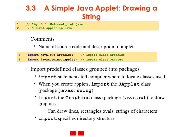 Drawing Lines In Java Applet : Java applets