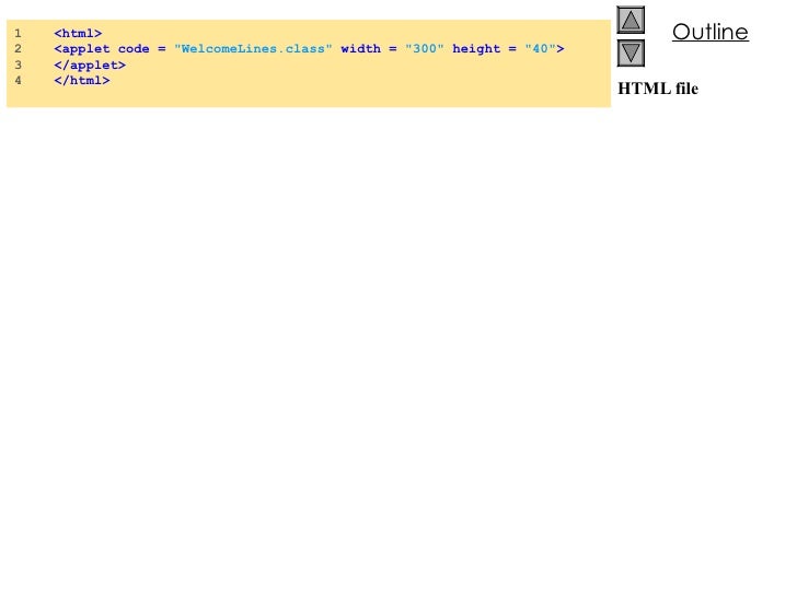 Drawing Lines In Java Applet : Java applets
