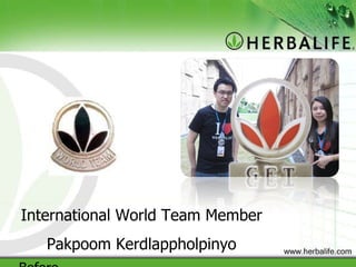 International World Team Member Pakpoom Kerdlappholpinyo Before 
