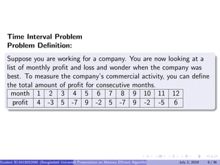 Slide advlow memory algorithm | PPT