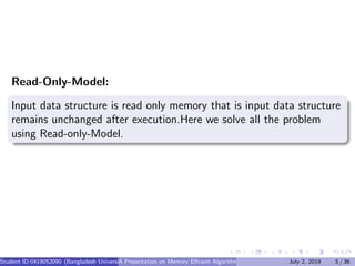 Slide advlow memory algorithm | PPT