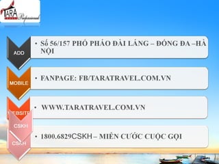 Thuyết trình bán hàng một sản phẩm du lịch