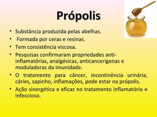 Própolis e seu efeito sinergético | PPT