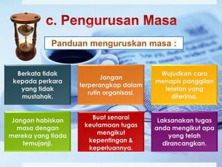 Panduan menguruskan masa :

 