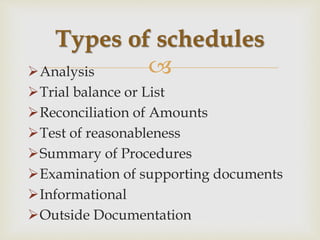 Reasonability Test CHAPTER 1 AUDIT DOCUMENTATION | PPTX