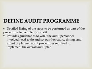 CHAPTER 1 AUDIT DOCUMENTATION | PPTX