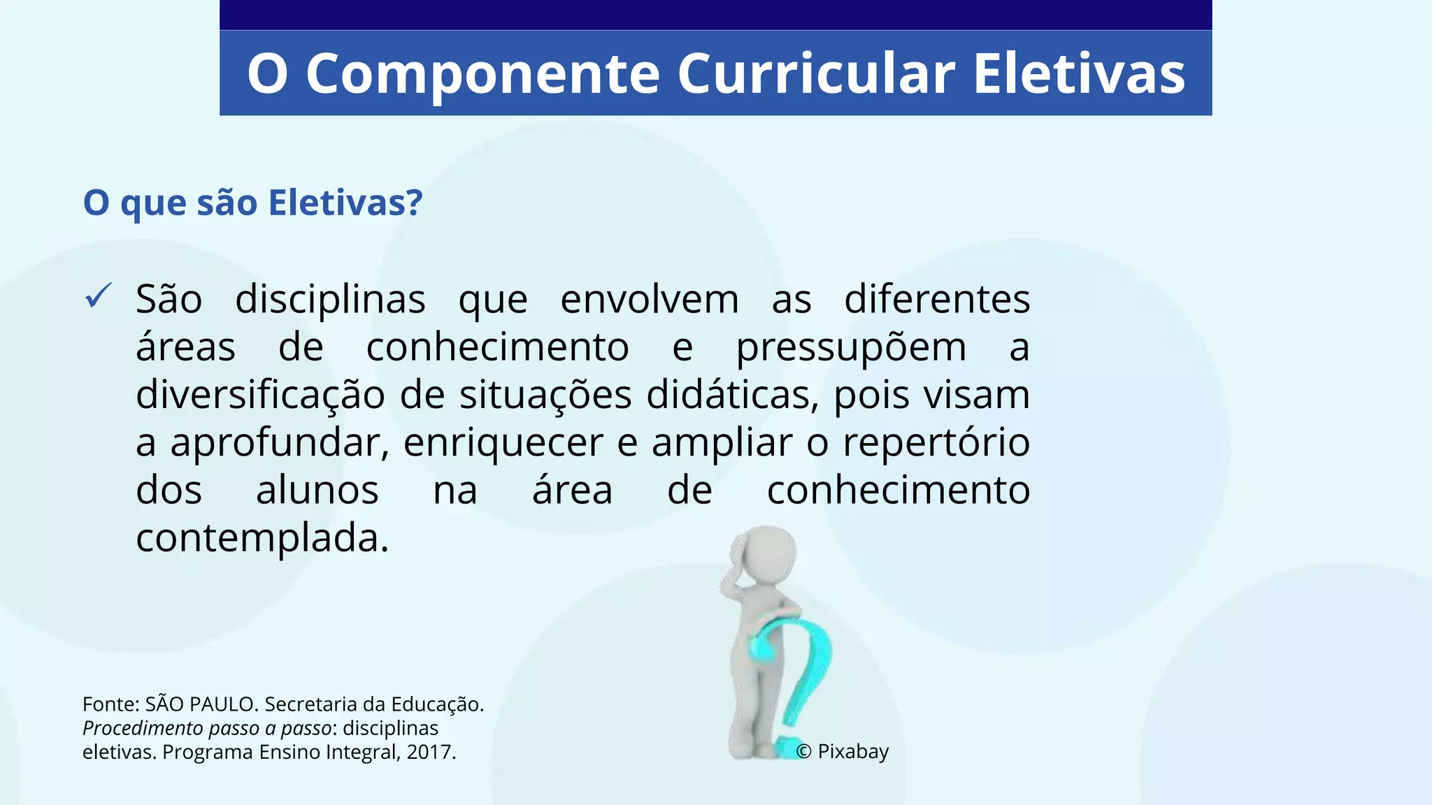 O que é eletiva | PPTX | Education