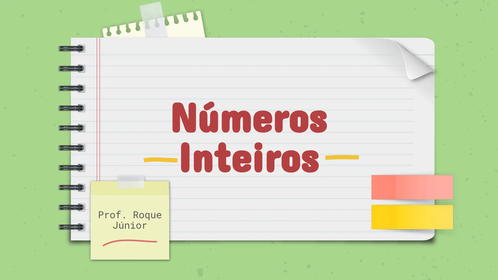 Slide aula 7º ano sobre o conjunto dos números inteiros | PDF