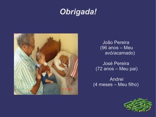 Obrigada! João Pereira  