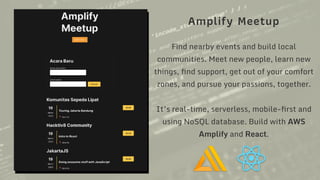 Rapid App Development with AWS Amplify | PDF