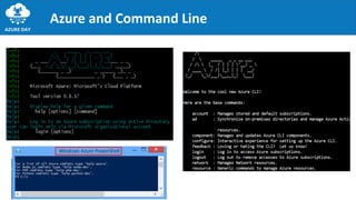 Azure and Command Line
 