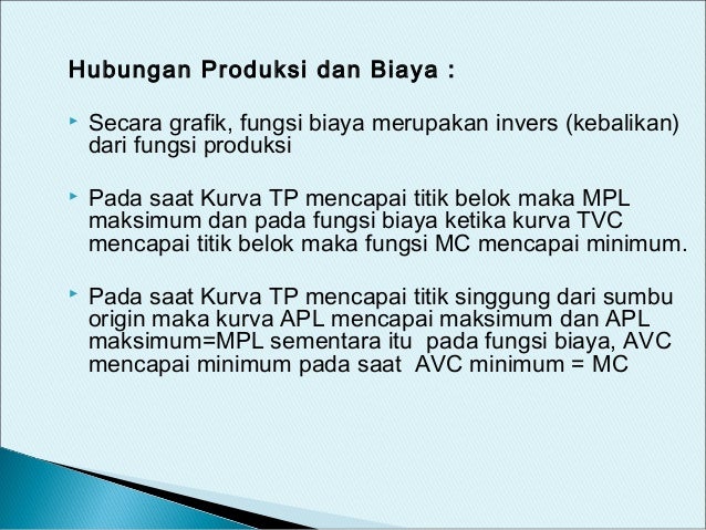 Bab VI Teori Produksi Dan Biaya Produksi Terlengkap