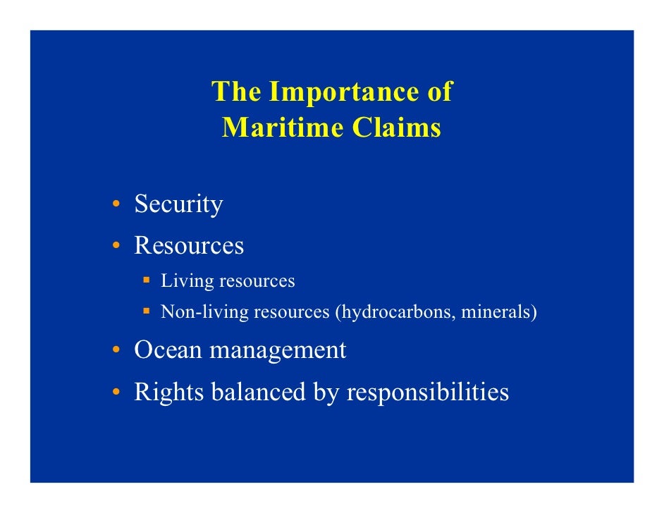 MARITIME ZONE AND JURISDICTION IILSSInternational institute for Law of the Sea Studies