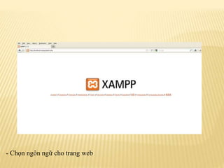 - Chọn ngôn ngữ cho trang web
 