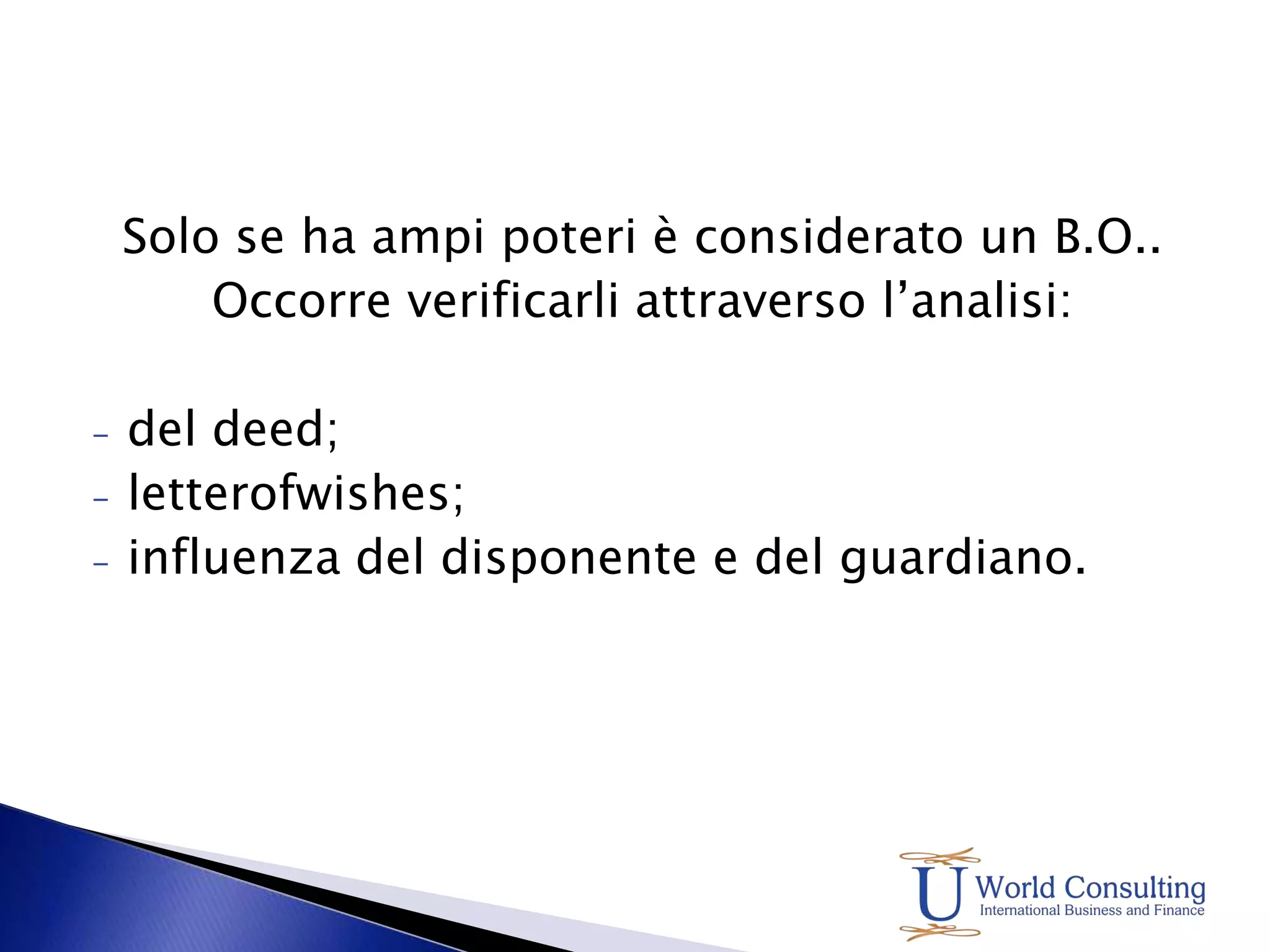 Dando rilevanza all’ufficio del trustee è possibile “collegare” la residenza del trust con quella in cui vi è collocato il ” placeof management ofcontrol”.-