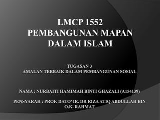 LMCP 1552
PEMBANGUNAN MAPAN
DALAM ISLAM
 