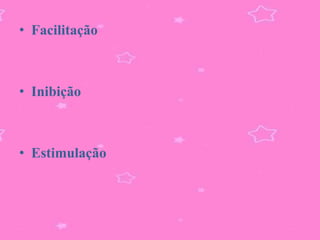 • Facilitação



• Inibição



• Estimulação
 