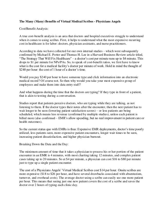 medical scribe resume