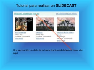 Slidecast Tutorial Slide 1