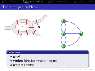 Konig Digraph Math Königsberg, Euler and the origins of graph theory | PDF