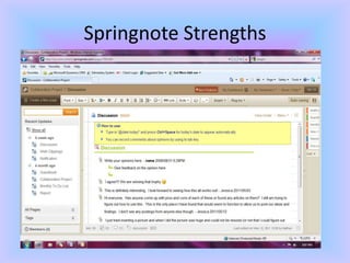 Springnote Strengths
