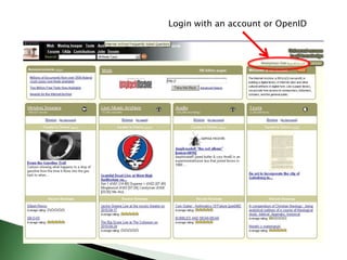 Login with an account or OpenID