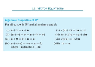 1.3. VECTOR EQUATIONS
 