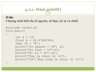 Comprehensive Guide to Input and Output Functions in C Programming | PDF