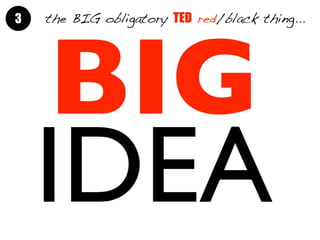 BIG
IDEA
the BIG obligatory TED red/black thing...3
 