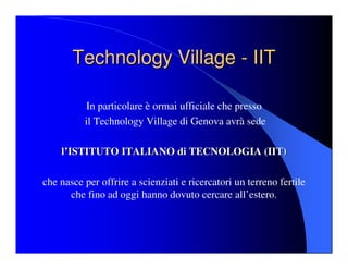 Genova: Progetto Leonardo