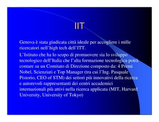 Genova: Progetto Leonardo