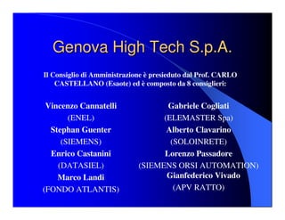 Genova: Progetto Leonardo