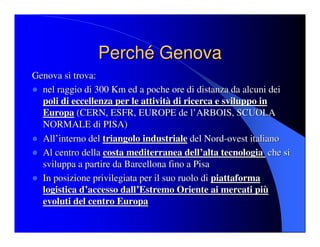 Genova: Progetto Leonardo