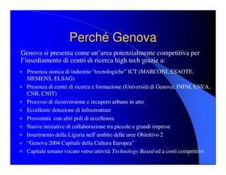 Genova: Progetto Leonardo