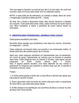 Dinâmica para Encontro de Casais 